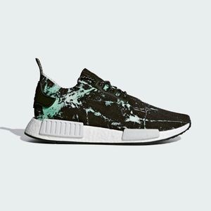 NMD R1 Primeknit Green/Black Adidas Men’s Sz 9
